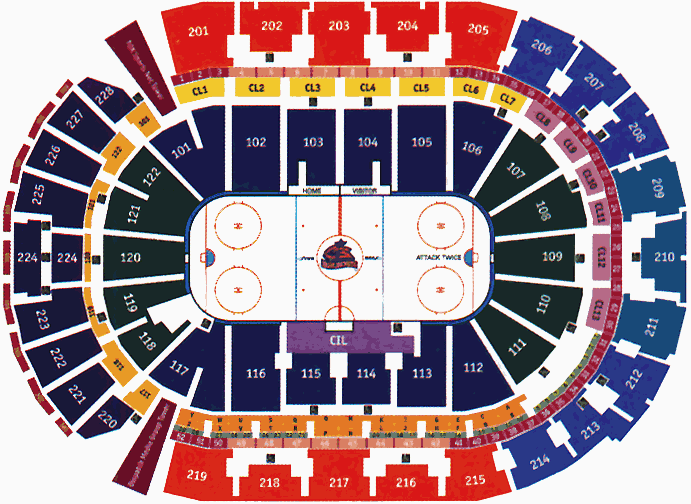 Breakdown Of The Nationwide Arena Seating Chart